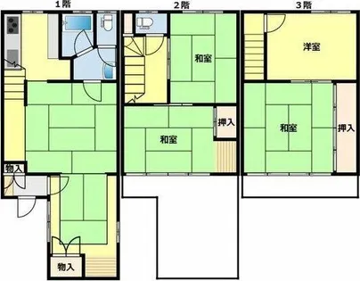 愛知県名古屋市昭和区村雲町【一戸建】の間取り