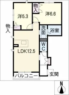 シャーメゾンT&Y【1階】の間取り