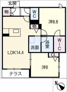 フェリーチェ【1階】の間取り