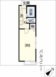 ソレイユ共和【1階】の間取り