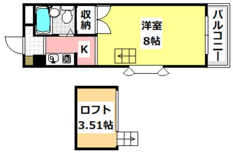 プラザワイズ【313号室】の間取り