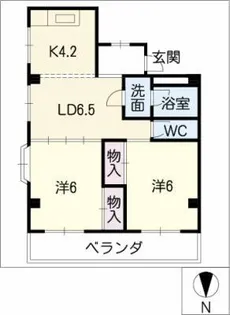 レジデンス吹上【3階】の間取り