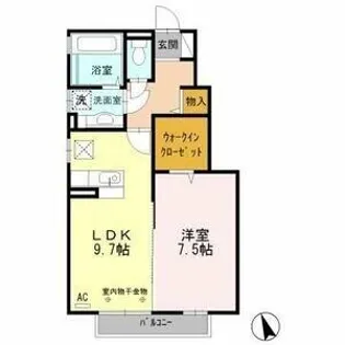 クレセント・ルナピエナ ルナピエナ【1階】の間取り