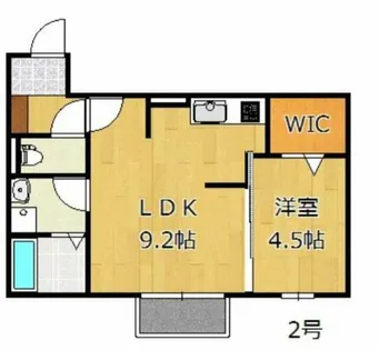 ヴェルジェ深田V【2階】の間取り