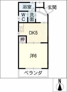 ビラ藤久(南棟)【2階】の間取り