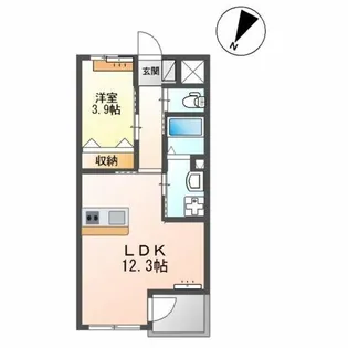 Prestige del 西海岸【2階】の間取り