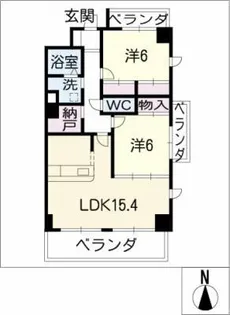 グランドール冨士【3階】の間取り
