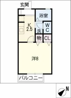 ケーナ保田【1階】の間取り