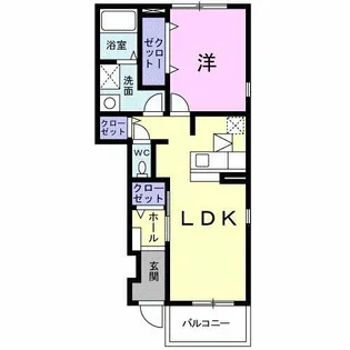 オリーブ ハイム【1階】の間取り