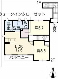 グレイス タニグチ【2階】の間取り