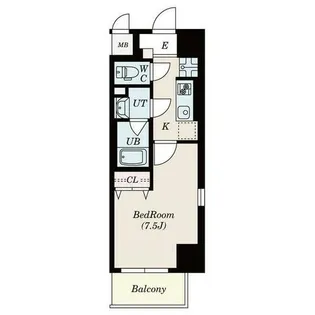 ドゥナーレ辻町【7階】の間取り