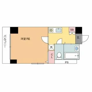 タウンコートパル【2階】の間取り