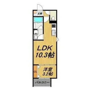LECOCON上飯田【1階】の間取り