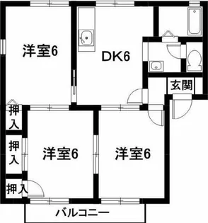 エコル エストA棟【A201号室】の間取り