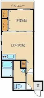 フジパレス西本町【3階】の間取り