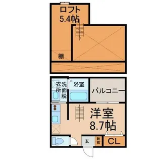 Luck(ラック)【1階】の間取り