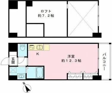 パークナードフィットなかもず【10階】の間取り