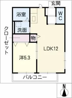 ヴァンテアン【1階】の間取り