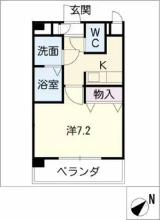 ルミエール山之手【3階】の間取り