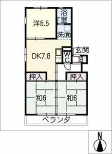 メゾン青山【2階】の間取り