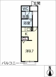 アリエッタ伝馬【1階】の間取り