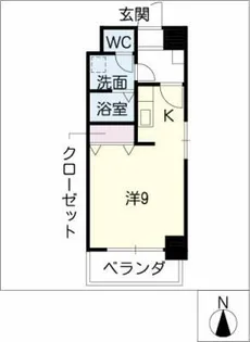 レジデンス新瀬戸【8階】の間取り
