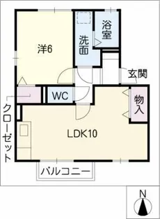 リバー フィールド【1階】の間取り