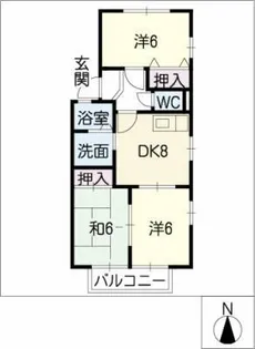 リトルレイク【2階】の間取り