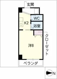 グランドールYHD【9階】の間取り
