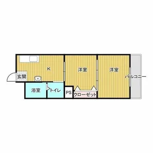 三和第5マンション【4階】の間取り