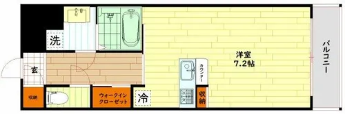 レジュールアッシュ桜宮リバーコート【7階】の間取り