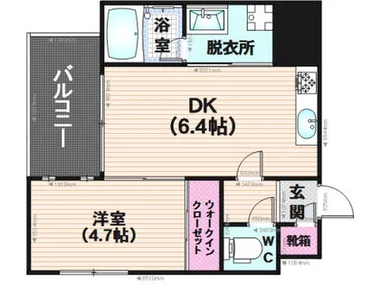 サンヒルズ大橋駅前【4階】の間取り