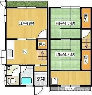 大阪府茨木市鮎川1丁目【一戸建】の間取り