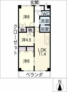 カスティージョ・ナカヌマ【4階】の間取り