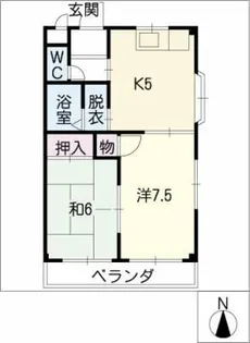 アプローズ田中【3階】の間取り