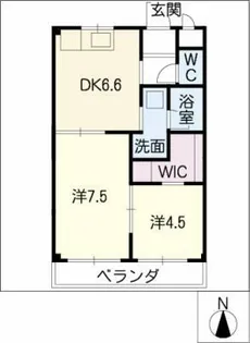 アプローズ田中【3階】の間取り