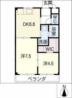 アプローズ田中【3階】の間取り