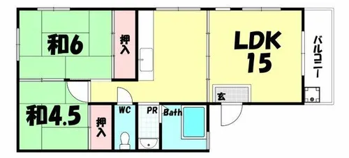 ランマンション【3F号室】の間取り