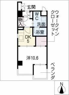 プティマンション鶴舞【2階】の間取り