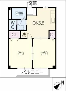 ハイネス早川【2階】の間取り