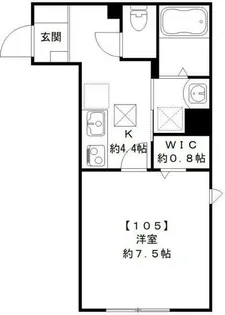 ハイツ豊【105号室】の間取り