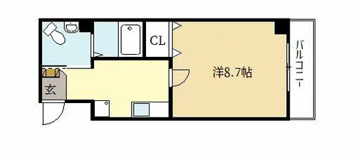 ルーミネス芦谷一番館【1階】の間取り
