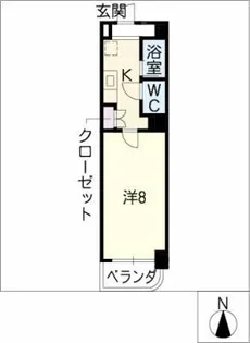 アペックス覚王山【4階】の間取り