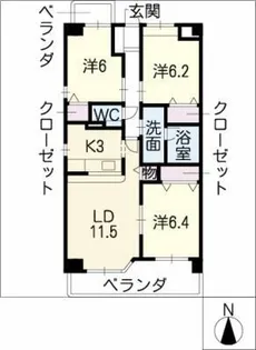 ANNIVERSARY TEIKOKU【1階】の間取り