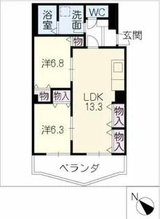 Bari Hills【5階】の間取り