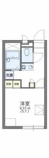 レオパレス中浦【2階】の間取り