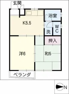 加福ハイツⅢ【3階】の間取り