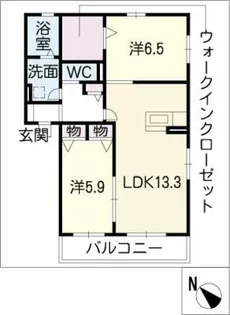 Art・de・Vivre【2階】の間取り