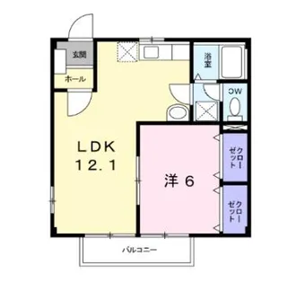 プレステージ青山【2階】の間取り