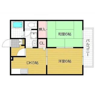 ハイツルーラル【202号室】の間取り